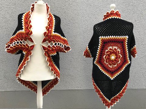 Perles Seelenwärmer /Seelenschmeichler "FEUERBRAUT"