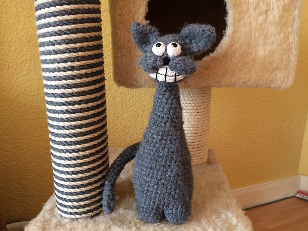 Dekoidee "GrinseKatze" Häkelanleitung - Bild 5