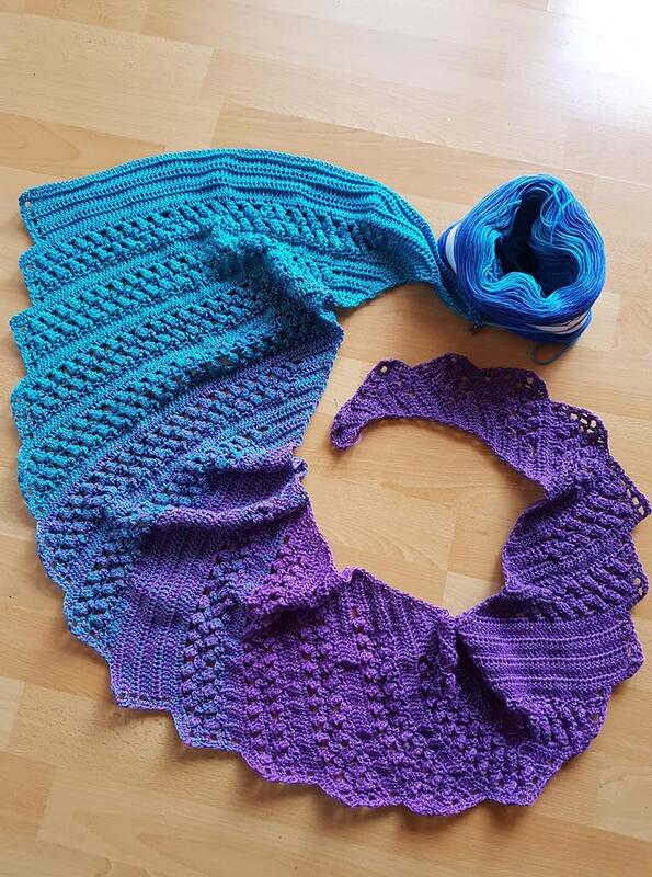 Häkel-Tuch "Drachenschwanz" - Bild 2