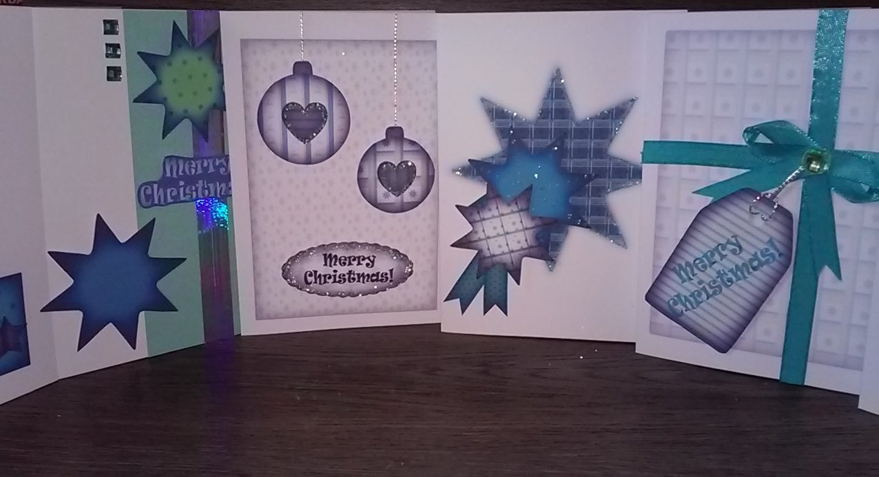 Weihnachtskarten DIY Digipack, alles um Karten auszudrucken und selbst zu dekorieren