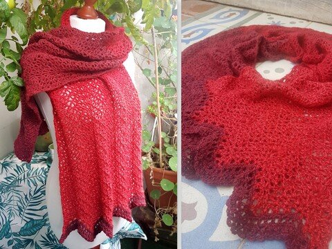 Häkelanleitung Schal "Leuchtfeuer"