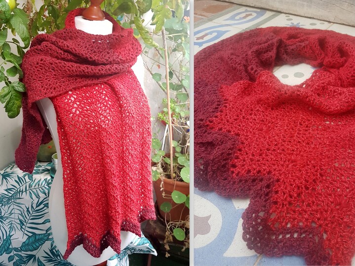 Häkelanleitung Schal "Leuchtfeuer"