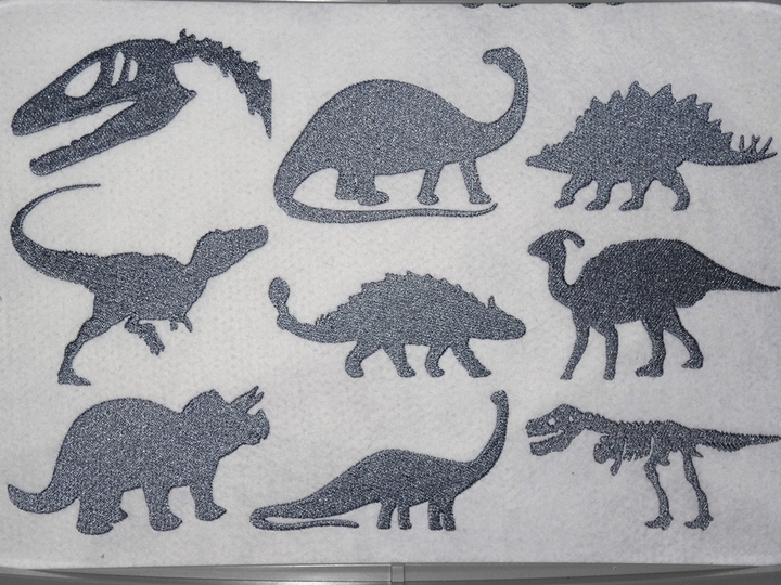 Dino Silhouetten Stickdatei