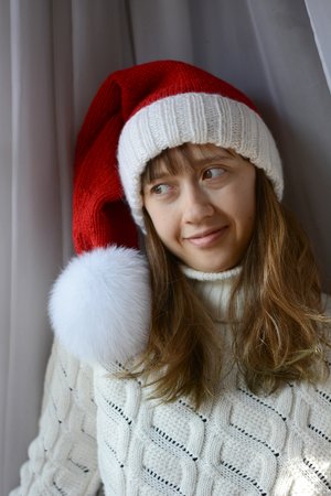 Santa Claus Knit Hat Pattern
