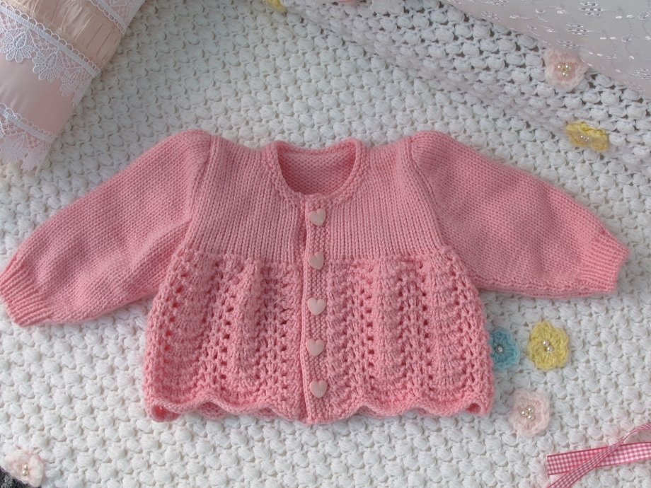 Strickanleitung Babygarnitur Denis u.DENISE Gr.56 3-teilig - Bild 2