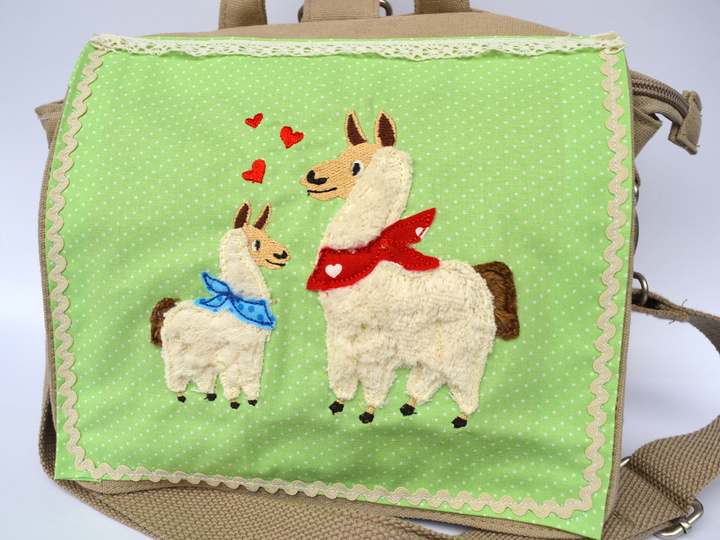 Stickdatei Lama Love für den 13x18cm Rahmen