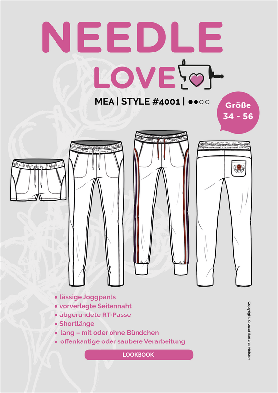 MEA Schnittmuster und Nähanleitung Gr. 34-56