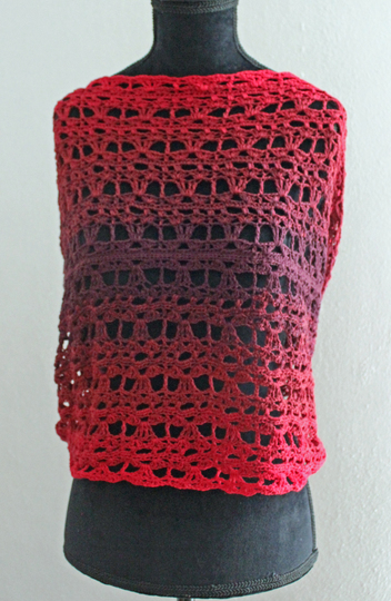 Crochet pattern - Twisted Infinity Scarf "La Rose"