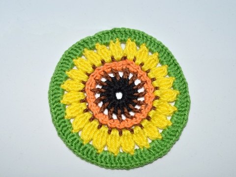 Sonnenblume Häkelanleitung