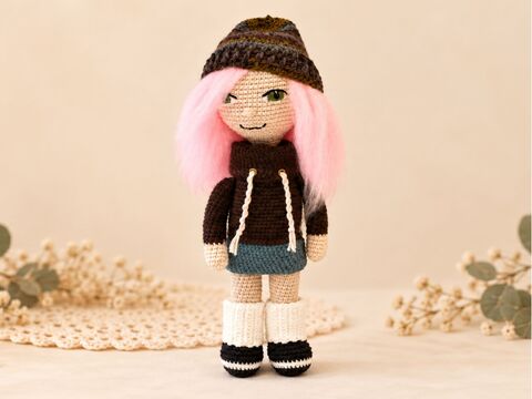 Crochet pattern Hanna Doll amigurumi