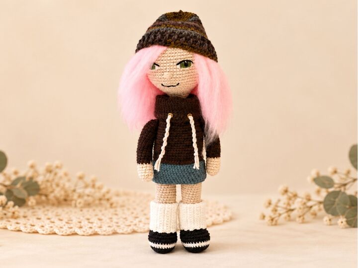 Crochet pattern Hanna Doll amigurumi