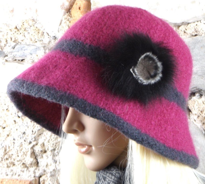 Strickanleitung Filzhut "Tres Chic"