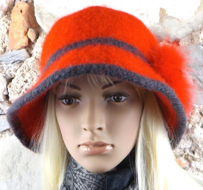 Strickanleitung Filzhut "Tres Chic" - Bild 3