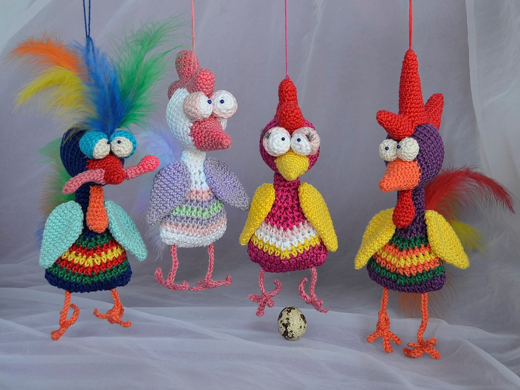 Familie Glubschi farbenfrohe lustige Deko und Geschenkidee Frühling Ostern