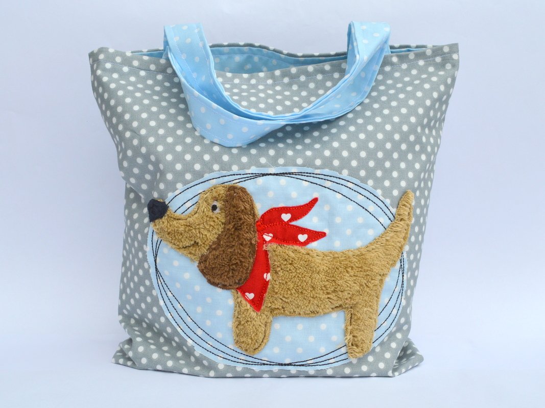 Stickdatei Doodle Dackel für den 13x18cm Rahmen