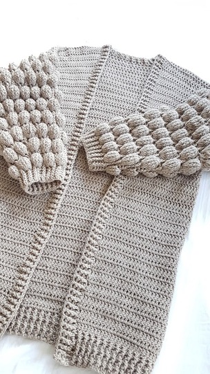 Häkelanleitung Bubble Cardigan