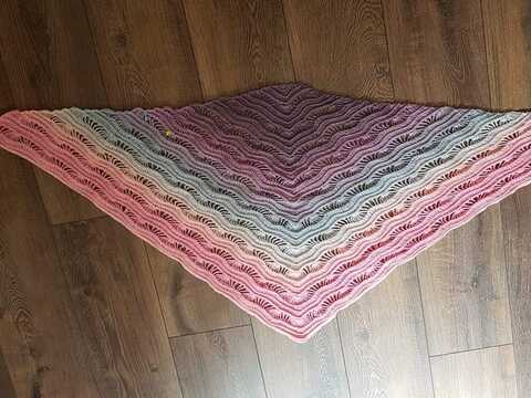 Häkelanleitung Dreieckstuch Traumwelle