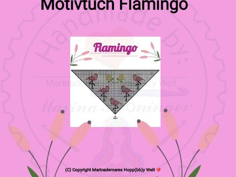 Motivtuch Flamingo