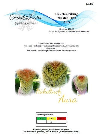 Häkeltuch " Aura" [Häkelanleitung]