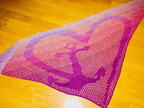 Anleitung Motivdreieckstuch "Anchor-Love"