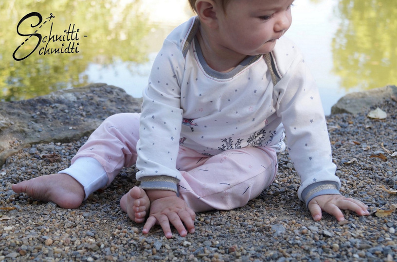 Newborn-Set LOU Hose+Shirt  Gr. 50-92 icl. gratis Plottdatei