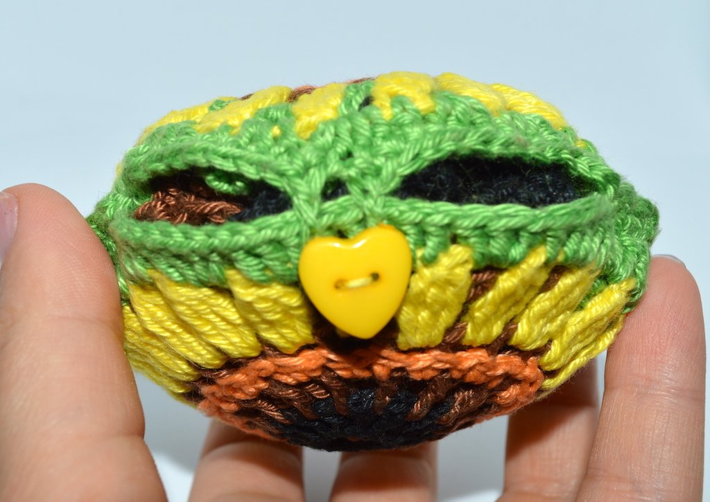 Einkaufsnetz „Sonnenblume“ mit Doppelboden - Bild 2