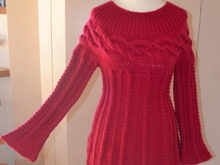 Strickanleitung * Damen Pullover mit Zopfmuster, Größe: M,L,XL