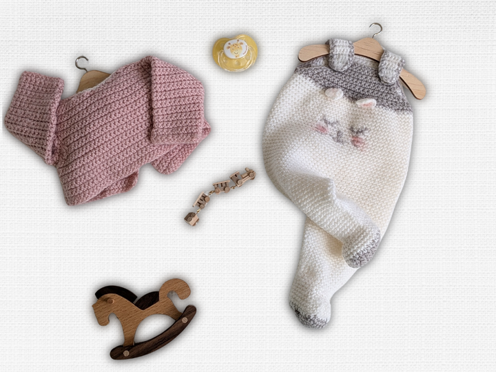 Crochet pattern baby doll Georgia - 13.7 inch tall doll with outfit