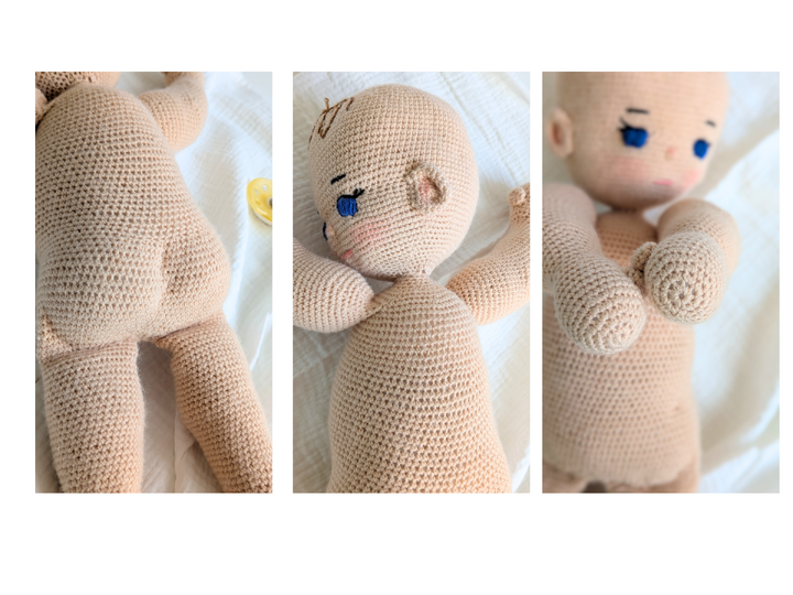 Häkelanleitung Puppe Georgia – einfache Kuschelpuppe für Kinder