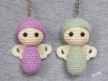 Häkelanleitung - Schlüsselanhänger Engel