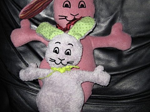 Hase Kuscheltier 2 Größen - Schnittmuster + Stickdatei