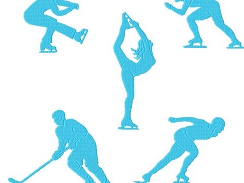 Stickdatei Eiskunst für den Rahmen 10 cm x 10 cm