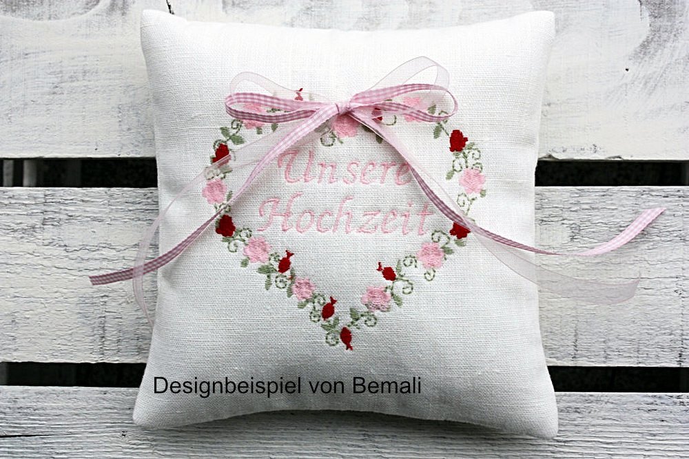 Stickdatei Rosenherz für den Rahmen 10 cm x 10 cm - Bild 2