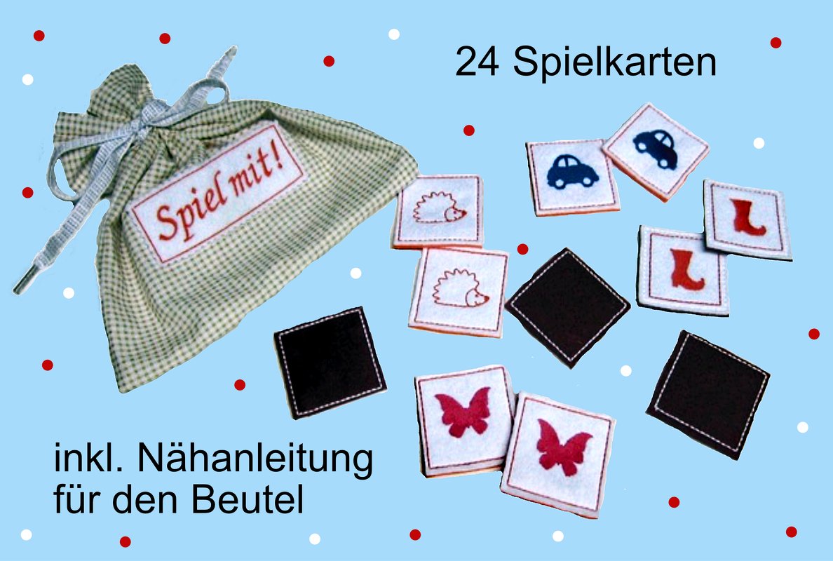 Stickdatei "Spiel mit!" für den Rahmen 13 cm x 18 cm