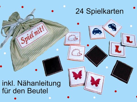 Stickdatei "Spiel mit!" für den Rahmen 13 cm x 18 cm