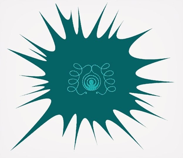 Stickdatei Wirbeleien für den Rahmen 10 cm x 10 cm