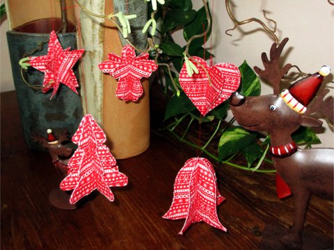 Stickdatei 3D Weihnachten ITH für den Rahmen 10 cm x 10 cm