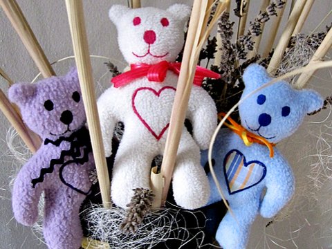 Stickdatei Teddybär ITH für den Rahmen 13 cm x 18 cm