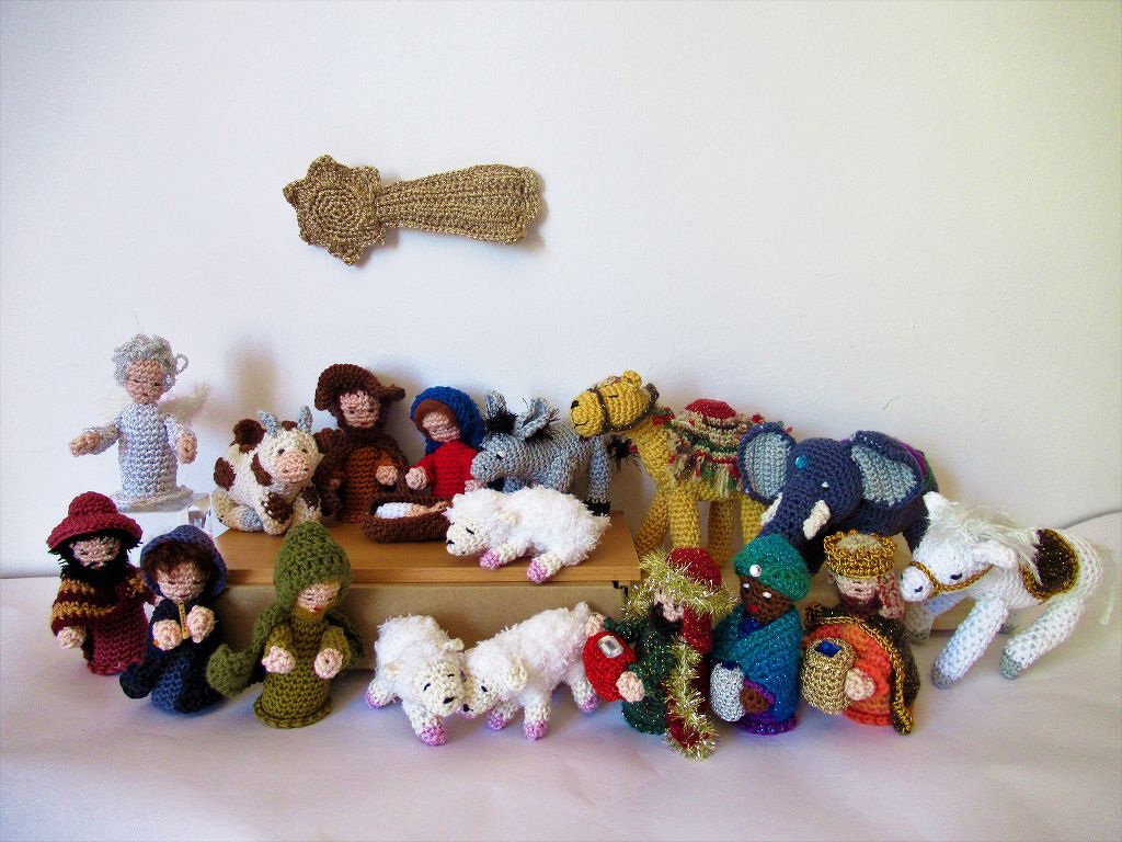 Häkelanleitung Figuren für die Weihnachtskrippe:  Heilige 3 Könige, Elefant, Kamel, Pferd - Bild 2