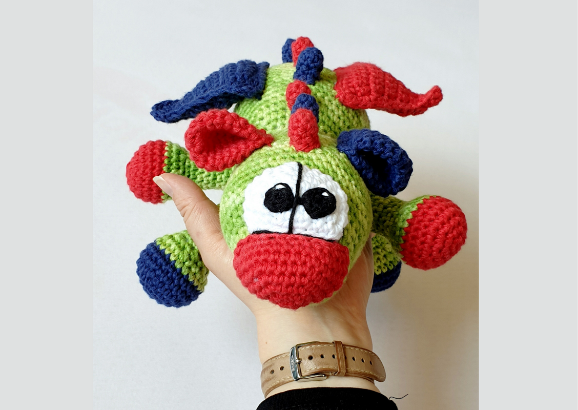 Häkelanleitung Drache Fips - Bild 2