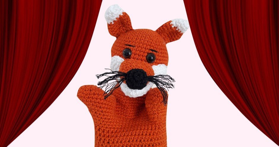 Handpuppe Fuchs PDF Häkelanleitung
