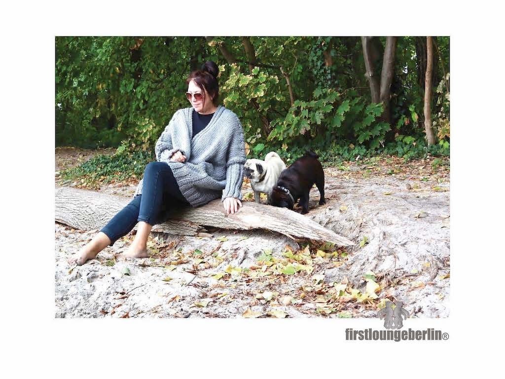 Lieblings-Strickjacke Cadigan - UNISEX - Einheitsgröße, one size - übergroß - Strickanleitung mit Schnittmuster für Tasche - Bild 2