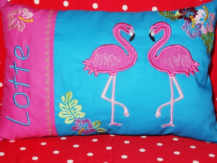 Flamingo Taschenmotiv + Kissen ITH - Bild 6