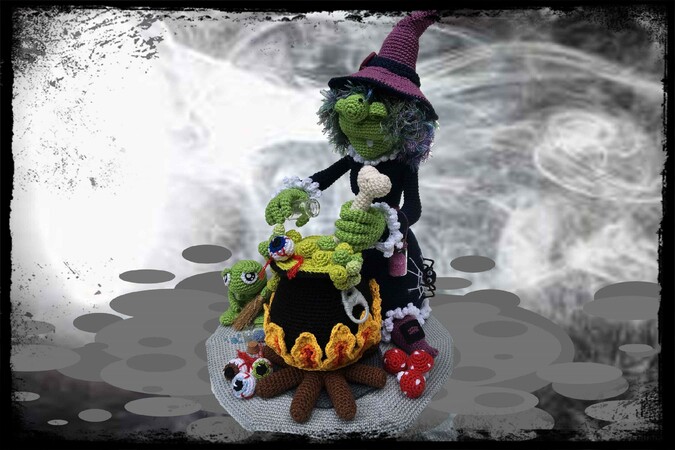 Trick or treating - Witch Morgana Pattern Amigurumi