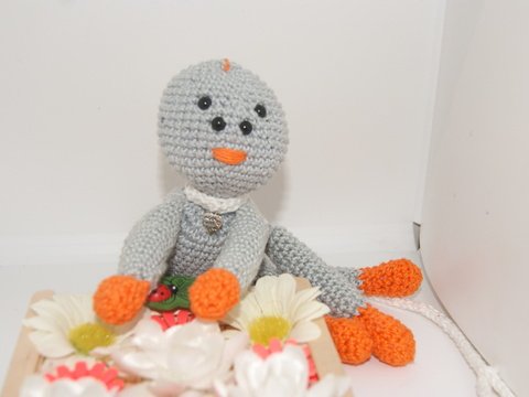 Spinne Stoffl mit Leine