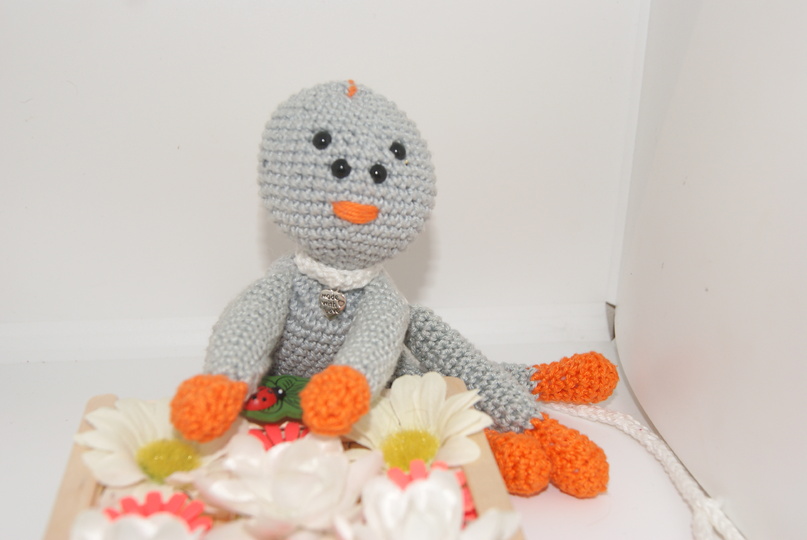 Spinne Stoffl mit Leine