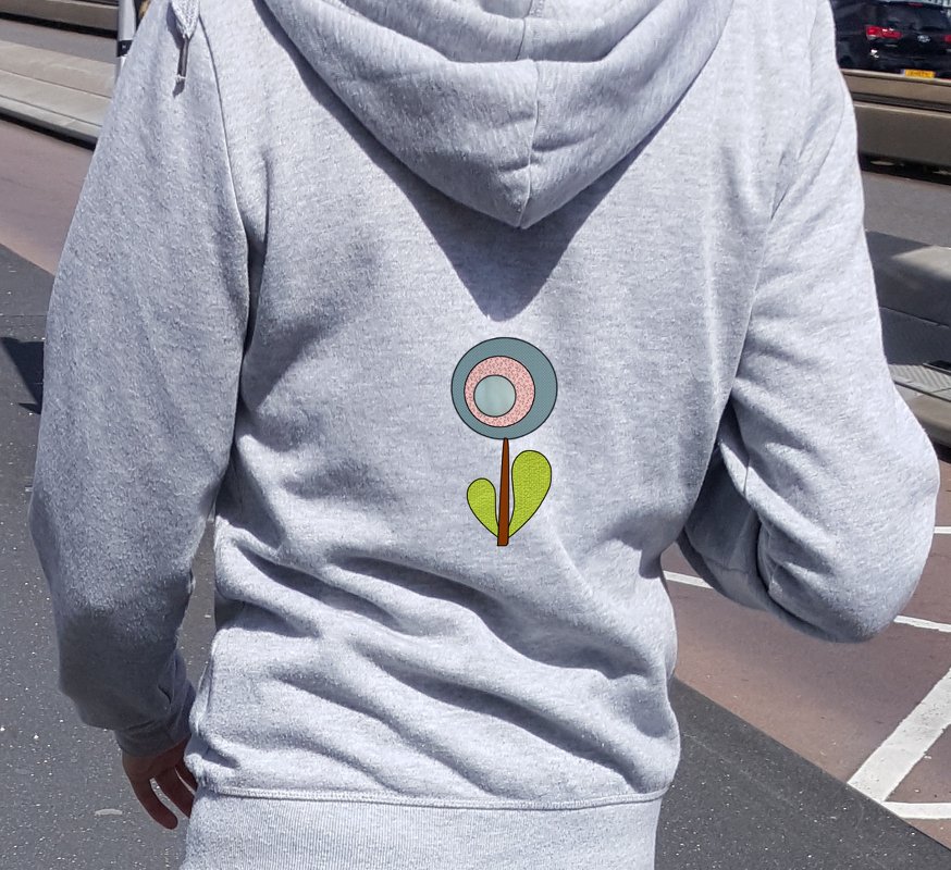 Applikationsvorlage Blume in drei Größen - Bild 2