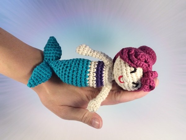 little mermaid doll or rattle crochet pattern