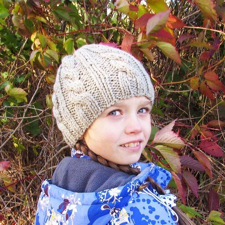 Beanie hat, knitting pattern, size for toddler, child, adult.