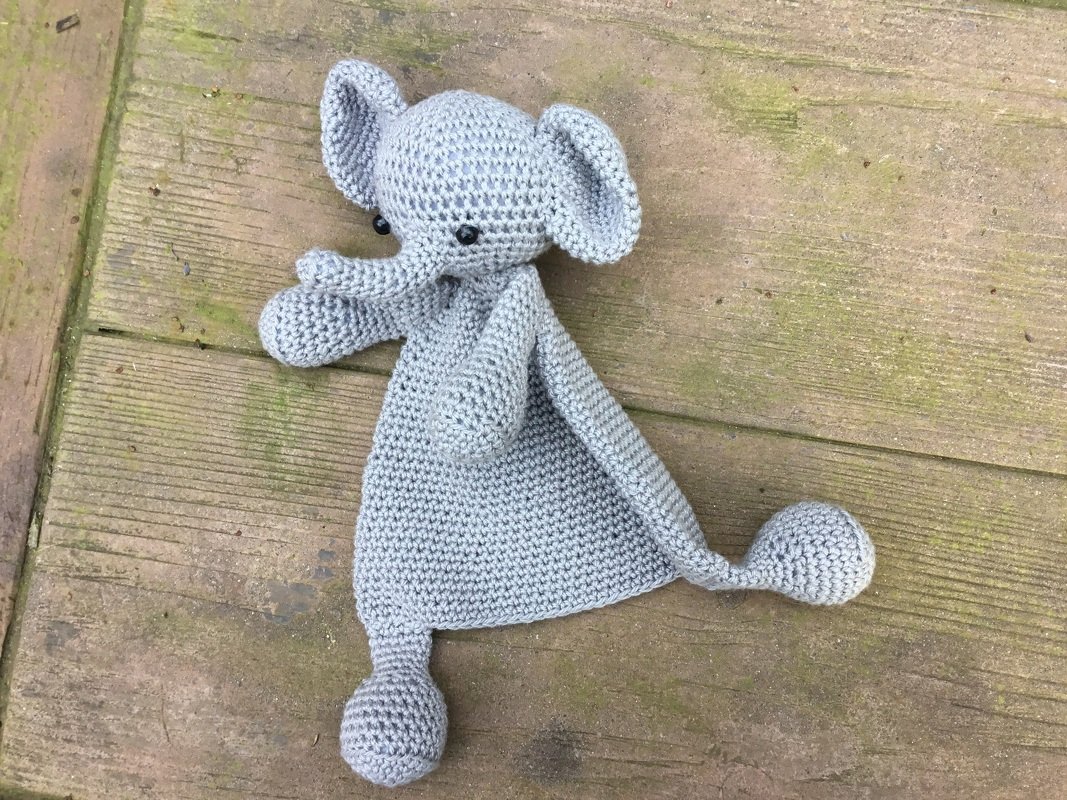 Amigurumi First Toy Elephant Crochet Security Blanket Pattern - Image 2